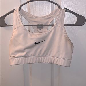 White Nike Sports Bra